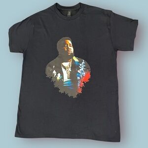 New Rob Wave Black Graphic T-Shirt